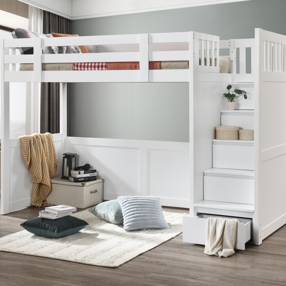 King single loft beds best sale