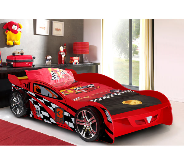 Racer Car Bed K/Single#Red