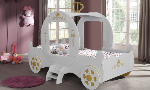 Cinderella Carriage Bed#White