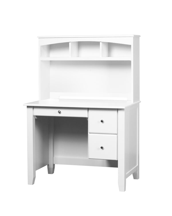 My Design Desk W/Hutch#White
