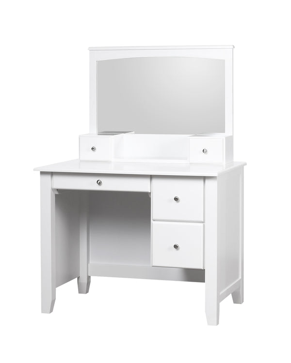 My Design Desk W/Mirror#White